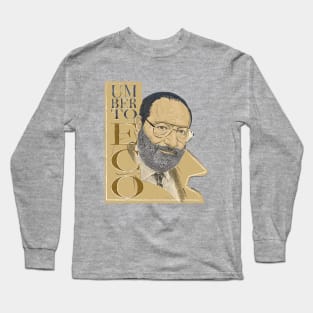 Portrait of Umberto Eco Long Sleeve T-Shirt